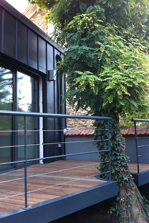 Extension d'une maison meulière à la Varenne-st-Hilaire