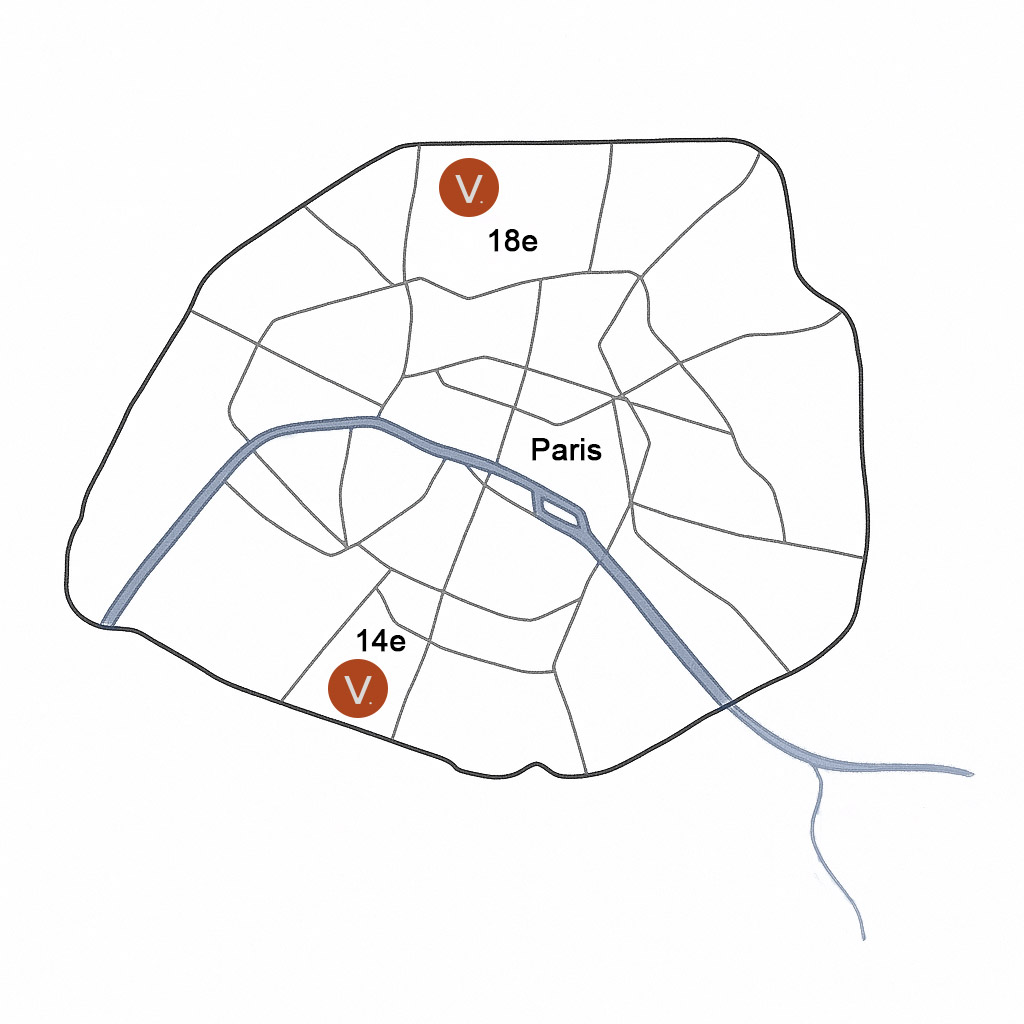Situation de Vertigo paris 18e et 14e